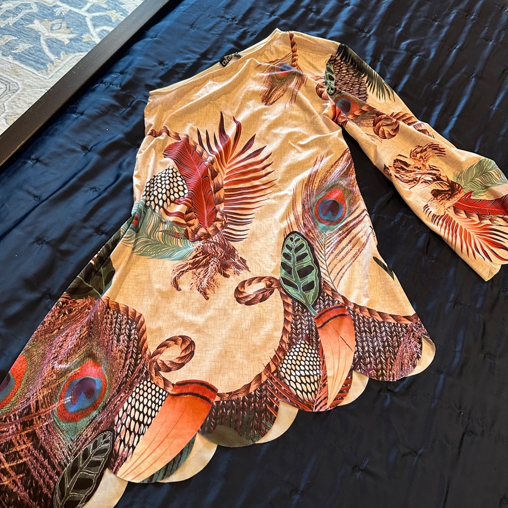 Chic Multicolor Patterned Fabric - image 2